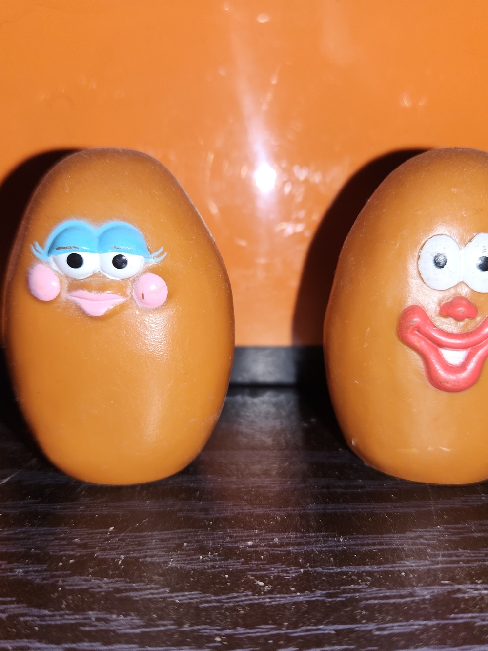 Classic Mcdonalds HalloweenBrown Egg-Shaped Kids Toy Pair - Playful Face Figures